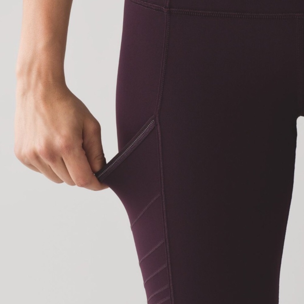 Lululemon Fresh Tracks Tight Black Cherry